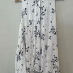 Free People Snap Out of It Swing dress white Blue Floral TunicTank X-Small 1278 Photo 9