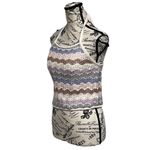 American Eagle Crochet Knit Pastel Striped Halter Top S Boho Crop Top Beach Photo 1