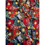 Vintage Satin Nightgown Pajama Shirt Luxury Print Cypress L/XL Black Size L Photo 2