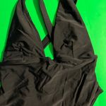 Forever 21 ❤️  black one piece swimsuit with criss cross back Photo 4