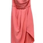 Lovers + Friends X Revolve Riviera Strapless Asymmetrical Dress Pink Chic Size S Photo 2