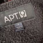 Apt. 9  Women's SZ-S Black Dressy Jacket Faux Boiled Wool Quilted Sleeves Photo 6