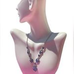 Givenchy $69 Blue Crystal Diamond paved silver Y-drop necklace 07N00139 NWT Photo 0