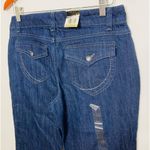 Nine West NWT  Bleecker Fit Bootcut Blue Back Pockets Jeans Denim Sz 6 Photo 3