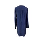 Lilly Pulitzer  Delphine Stretch Silk Dress sz Medium Navy Blue Flowy Retail $198 Photo 3