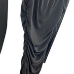 Dolce & Gabbana Y2K Long Sleeve Ruffle Side Top Black Semi Sheer Going Out Shirt Photo 7