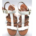 Jessica Simpson 'Casie' Ivory/Tan Leather Platform Photo 5