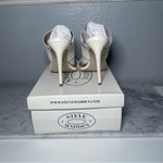 Steve Madden Steve Maden Mallory White High Heel Sandals Photo 4