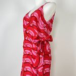 Farm Rio NOWT  Linen blend Copabanana Wrap Mini Dress Red Pink Size XS Photo 9