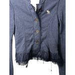 Abercrombie & Fitch VTG Y2k  Small Ruffle Hem Button Front Jacket Bella Swan Core Photo 1