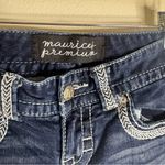 Maurice's Maurice’s premium ladies Dark Blue thick stitching Distressed Women Jeans Sz 28 Photo 3