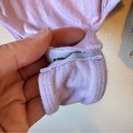 superdown  Revolve Purple Floral Long Sleeve Bodysuit Womens XS Casual Boho Flowy Photo 2