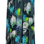 Psophia Crisantemo Print Silk Blend Midi Skirt Green Floral Women’s Size 40 Size M Photo 1