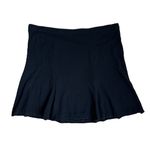 Ralph Lauren Polo  Knit Black Mini Skirt Flare Mini Skirt Ruffle Hem Size 14 Photo 1