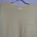 Hot Cotton Butter Yellow Long Sleeve Crew Neck Sweatshirt Size M Size M Photo 1