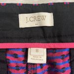 J.Crew sateen printed cropped flat front dress pants like new 8 Photo 3