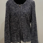 J.Crew Women's Navy Blue Sweater  large cardigan zip front Photo 0