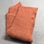 Aerie ⭐️ Coral Orange Cozy Soft Ribbed Knit Chunky Long Scarf EUC Photo 4