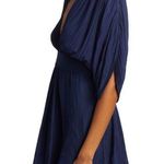 Ramy Brook  Gwyneth Plunge V-Neck Romper in Navy Blue Size 4 Photo 0