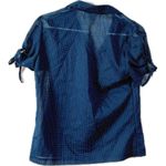 Navy Polka‎ Dot Blouse by Ship'n Shore Blue Size 10 Photo 1