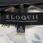 Eloquii Blouse Size 26 White Multicolor Mushroom Flower Button Up Whimsical Top Photo 8