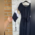 Ancient Kallos navy Linen Kaftan Dress Photo 4