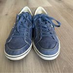 Taos Moc Star Womens 9.5 Distressed Canvas Lace Up Low Top Indigo Blue Comfort Photo 2