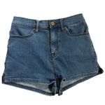 BDG Pinup Super High Rise Light Wash Shorts Size 25 Photo 2