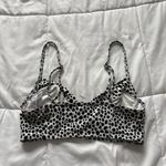 Michael Kors  Womens Size Small White Black Polka Dot Swimsuit Bikini Top Wired Photo 3