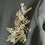 Calligraphie Woman’s Black Sweatshirt with White Hem size medium Photo 3