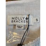 Molly Bracken Floral Dress Crochet Lace Yoke Puff Sleeve Orange Size Small New Photo 6