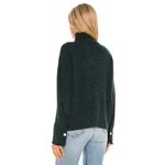 autumn cashmere  Boxy Mock Neck Sweater in Fir Green XSmall New Knit Top Photo 1