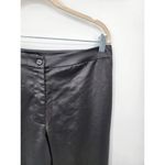 Bardot NWOT  Nyah Satin Black Straight Leg High Waist Women XL Pants Photo 2