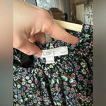 Loft  Blouse long sleeve Petite Garden Dobby Tie Back Ruffle top floral print bow Photo 4