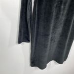 Melrose and Market Black Velour Long Sleeve Cutout Back Dress Women's Size Large L Photo 2