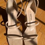 Nude Three Strap Block Heels Tan Size 8 Photo 0