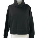 ZARA Women's Black Turtleneck Long Sleeve Pullover Sweatshirt Sweater Top Size L Photo 0