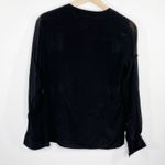 BCBGMAXAZRIA BCBG Womens Black Silk Top Size S Career Office Minimal Capsule Lightweight Photo 1