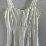 Others Follow  White Textured Neutral Dress Smocked Back Adjustable Straps Small Photo 7