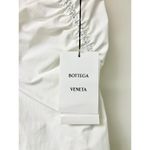 Bottega Veneta NWT Nylon Canvas High Waisted Ruched Mini Skirt White 34 / US 2 Photo 1
