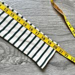 Miou Muse Womans Striped off the shoulder Top Size M Green Beige Ribbed Stretch Size M Photo 6