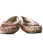 Unionbay Moccasin Slipper Womens Size 8M Shoe Pink Velvet Bow Faux Fur Lined Photo 5