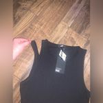 Paige Nwt  yuzu black cutout tank $140 minimalist classic designer boho revolve Photo 5