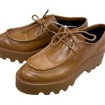 ZARA  Women's Camel Platform Loafers Size 8.5 SKU 1423 Photo 2