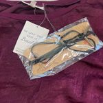 belle du jour  Burgundy Blouse with Velvet Accents Sz 3X Photo 7