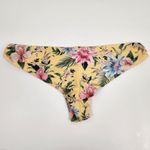 Agua Bendita  Lola Bikini Bottom in Sally Yellow Floral Print Size XL NWT Cheeky Photo 4