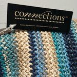New Connections Woven Striped Ocean Blues Shoulder Bag Purse Photo 3