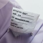 Dessy Collection Vivian Diamond Fit & Flare Long Gown Slit Bridesmaid Wedding Purple Size 10 Photo 5