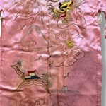 Antique Authentic Japanese Kimono Pink Silk Dragon Robe Art Photo 7