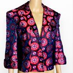 Diane Von Furstenberg 
Silk Floral Print Blazer Size 12 Photo 2